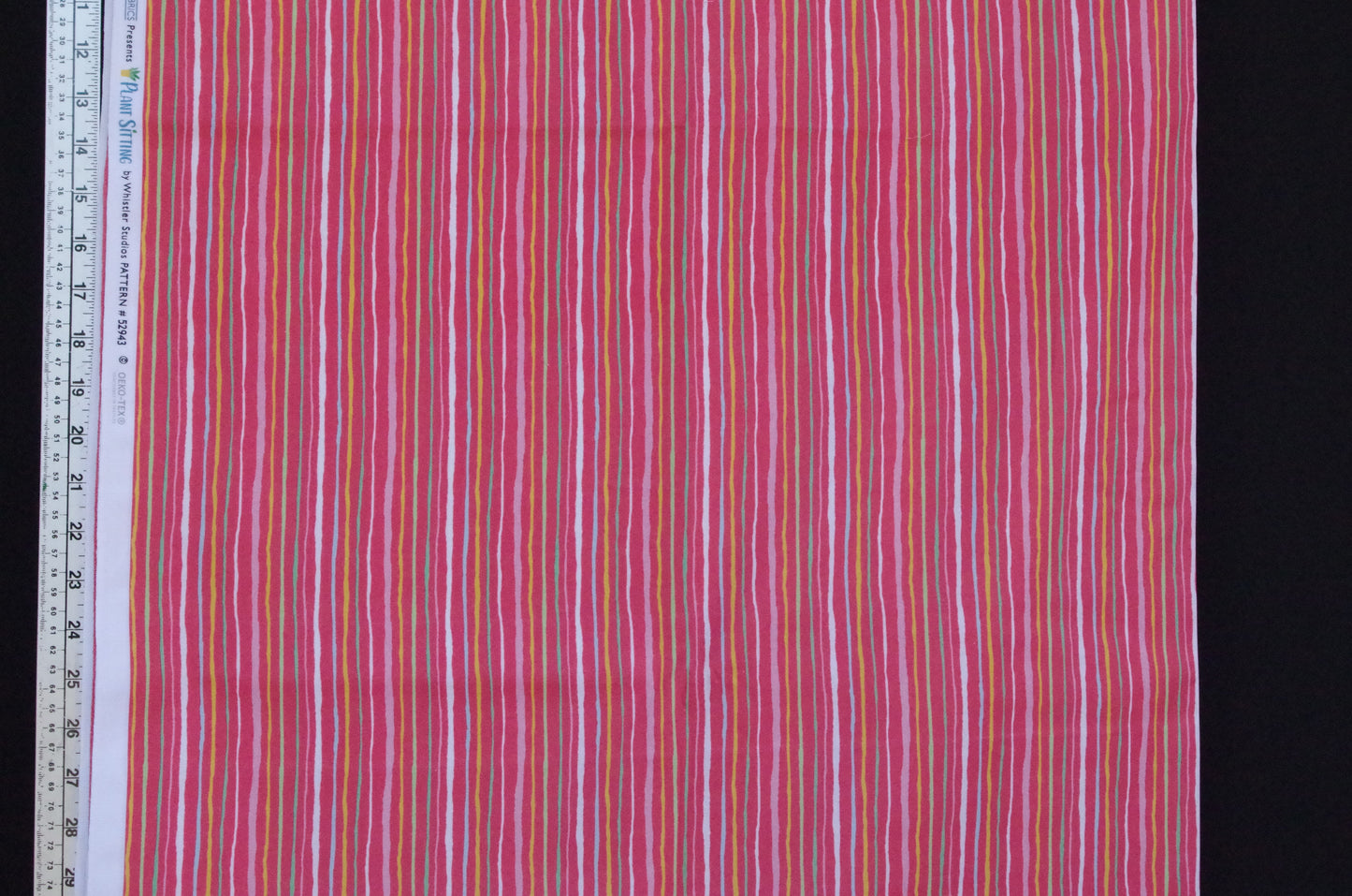 Coton matelassé - Fat Quarter - Rayures rouges