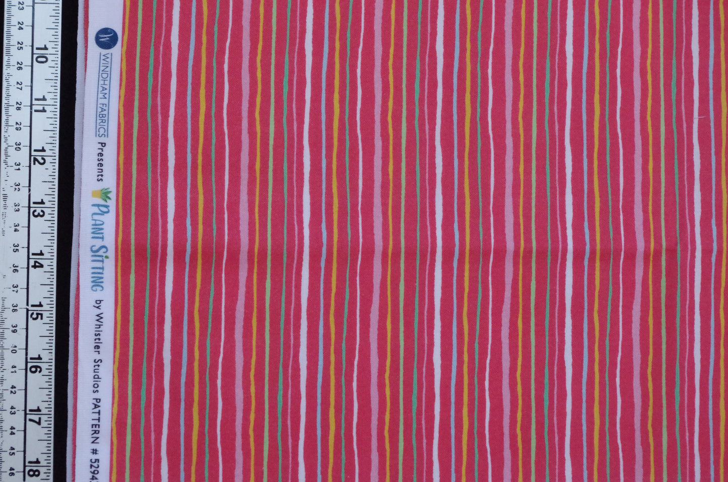 Coton matelassé - Fat Quarter - Rayures rouges