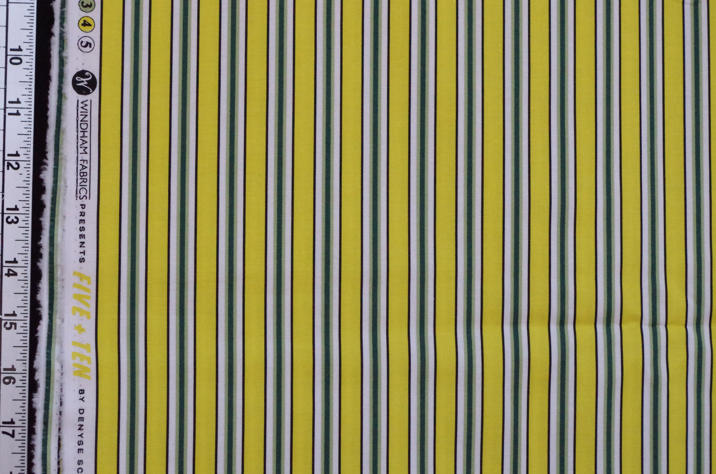 Coton matelassé - Fat Quarter - Rayures vertes