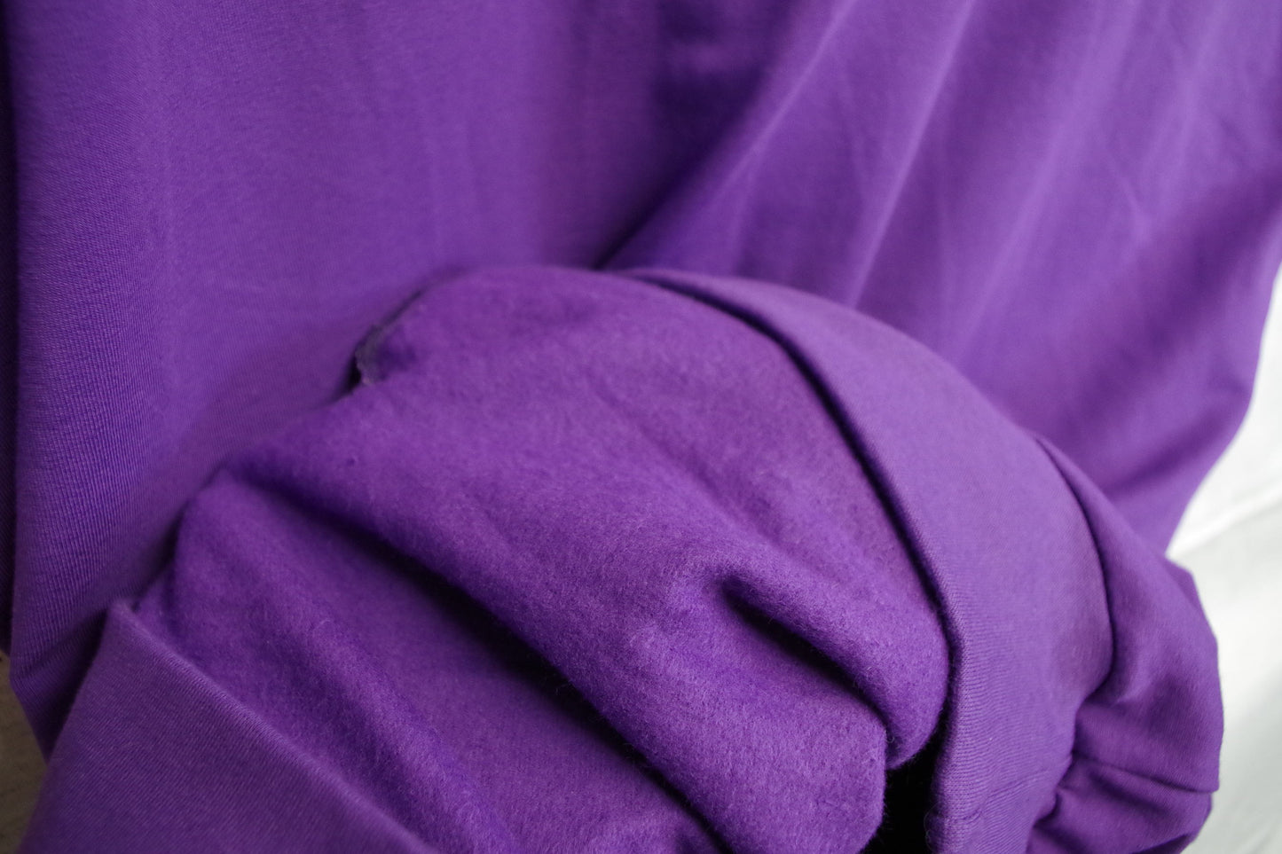 XL Purple Hoodie - Light Brushed Cotton - Unique piece