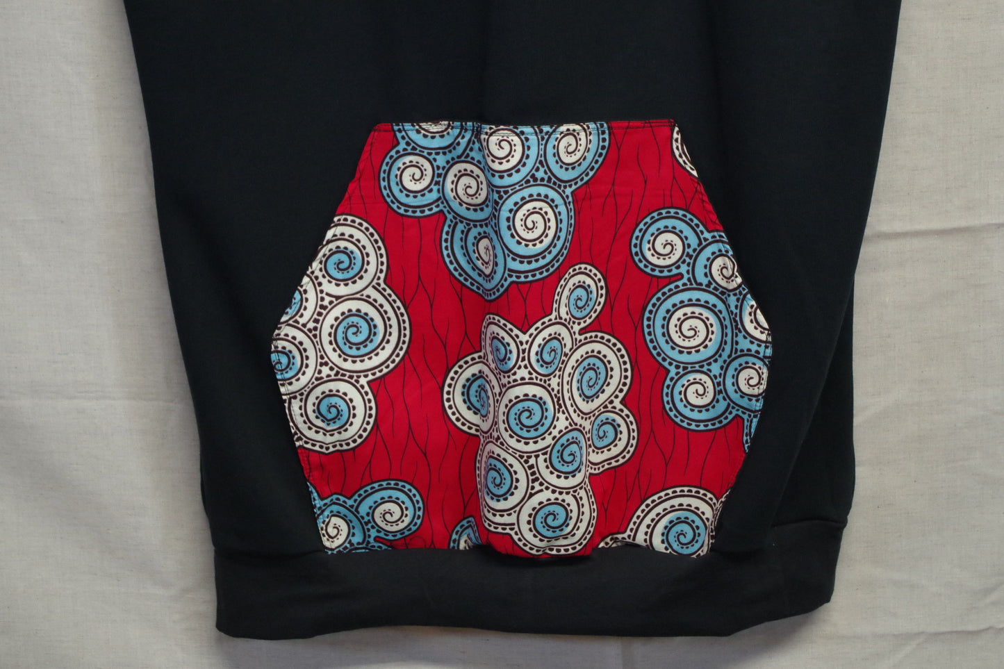 XL Red Cloud Long Hoodie- Heavy Sweatshirt Cotton