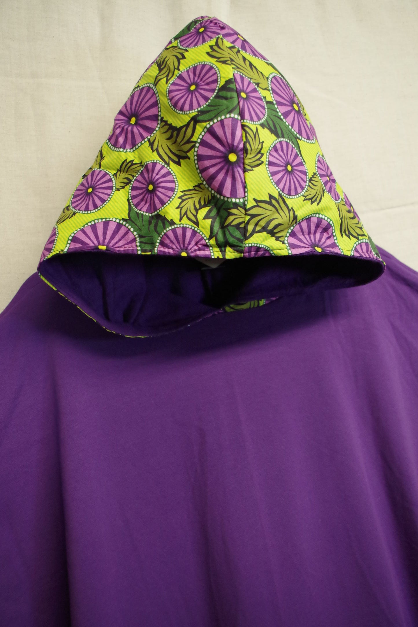 XL Purple Hoodie - Light Brushed Cotton - Unique piece