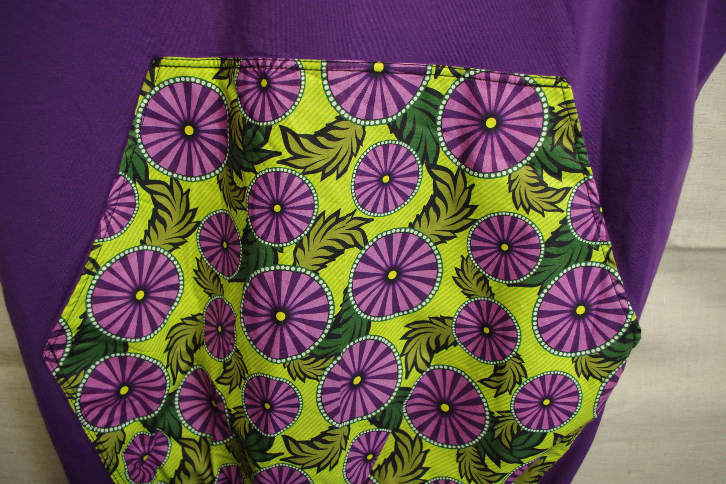 XL Purple Hoodie - Light Brushed Cotton - Unique piece