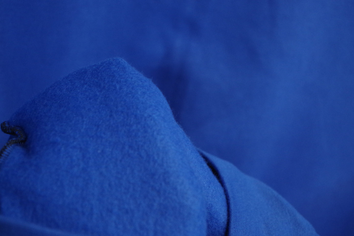 XL Blue Batik Hoodie - Heavy Sweatshirt Cotton