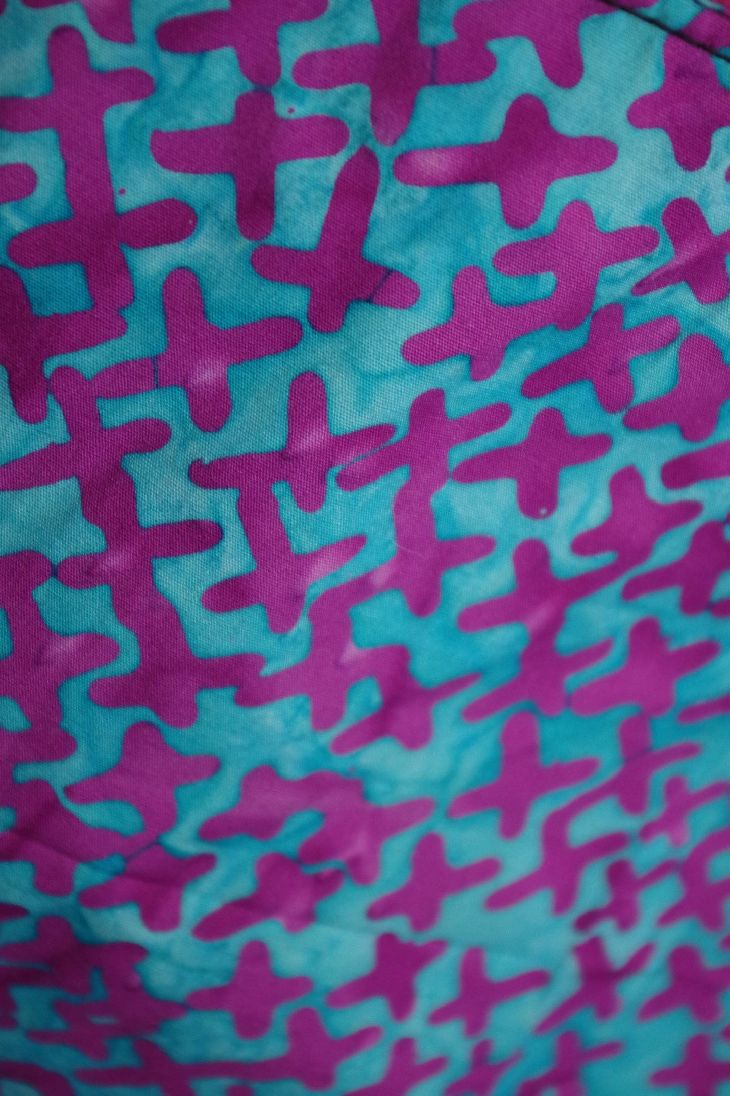 XL Pink X Batik Hoodie - Light Brushed Cotton - Unique piece