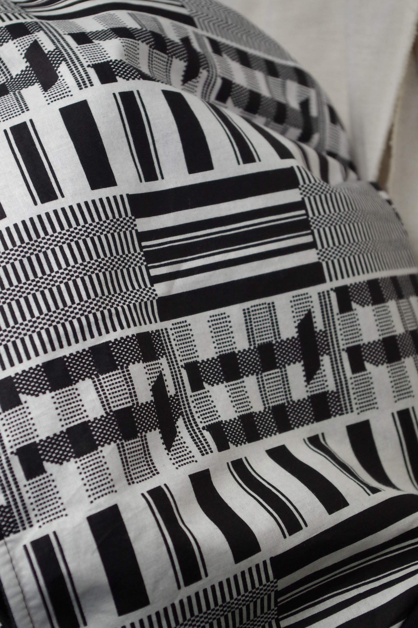 XL Black and White Long Hoodie- Heavy Sweatshirt Cotton