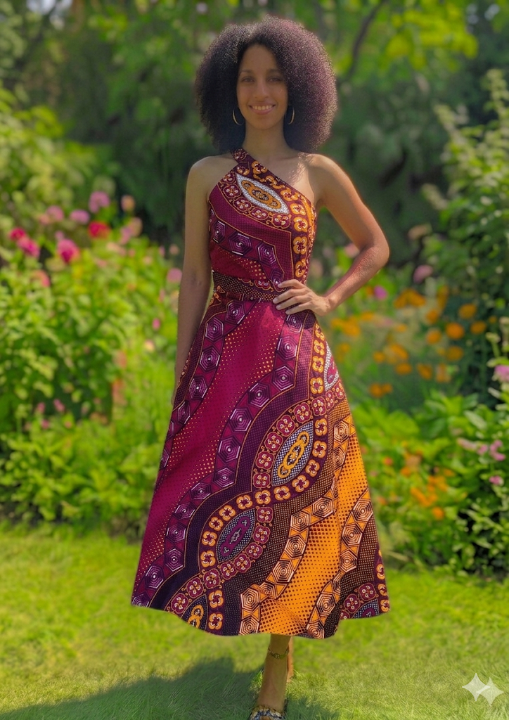 Robe portefeuille - Rouge bordeaux