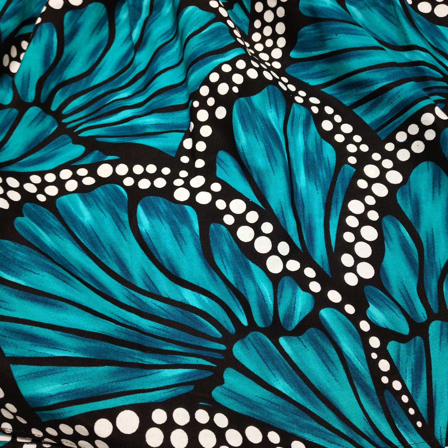 Short skirt with pockets! Turquoise Monarch